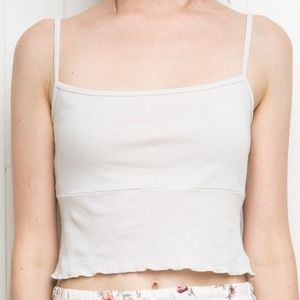 BRANDY MELVILLE ALANI TANK IN PALE YELLOW